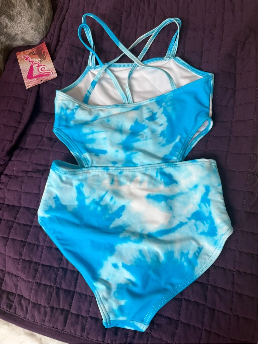 Kanu Surf Girls Blue Tie-Dye One-Piece Swimsuit by